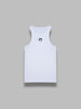 moon logo ribbed jersey tank top
