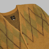 mohair cardigan RW355- YLW NEEDLES 