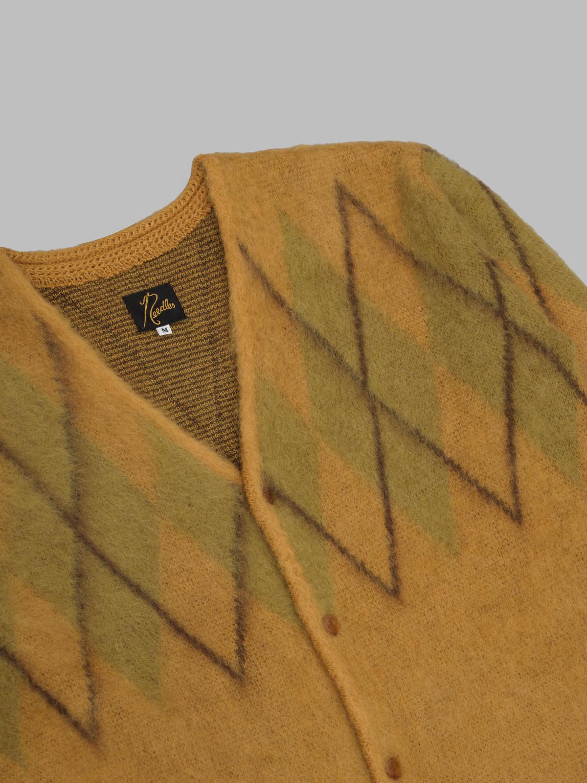 mohair cardigan RW355- YLW NEEDLES 