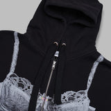 trompe l'oeil zip hoodie VAQ11T034- WB VAQUERA 