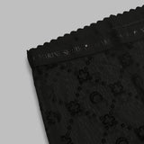 moonogram mesh flock tights WUW034ACJER0005- BK99 MARINE SERRE 