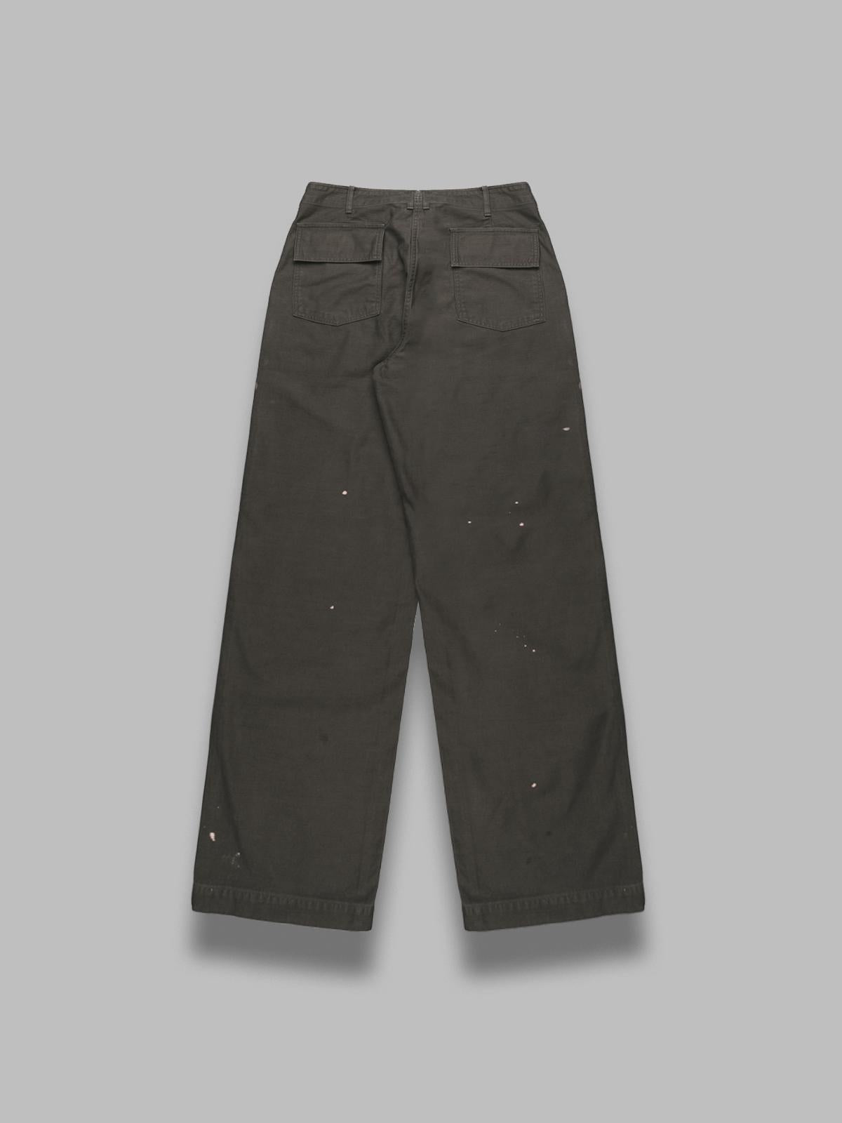 washed baggy satin bleached baker pants A25AP01BP- KHI AURALEE 