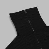 ribbed wool trucker sweater 325MPU243FI0036- 9999 COURRÈGES 