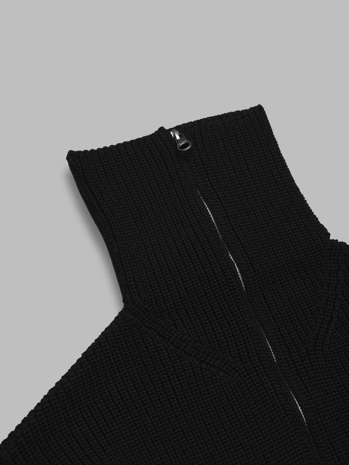 ribbed wool trucker sweater 325MPU243FI0036- 9999 COURRÈGES 