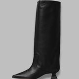 effie black tall boots MI_5871- BK MIISTA 