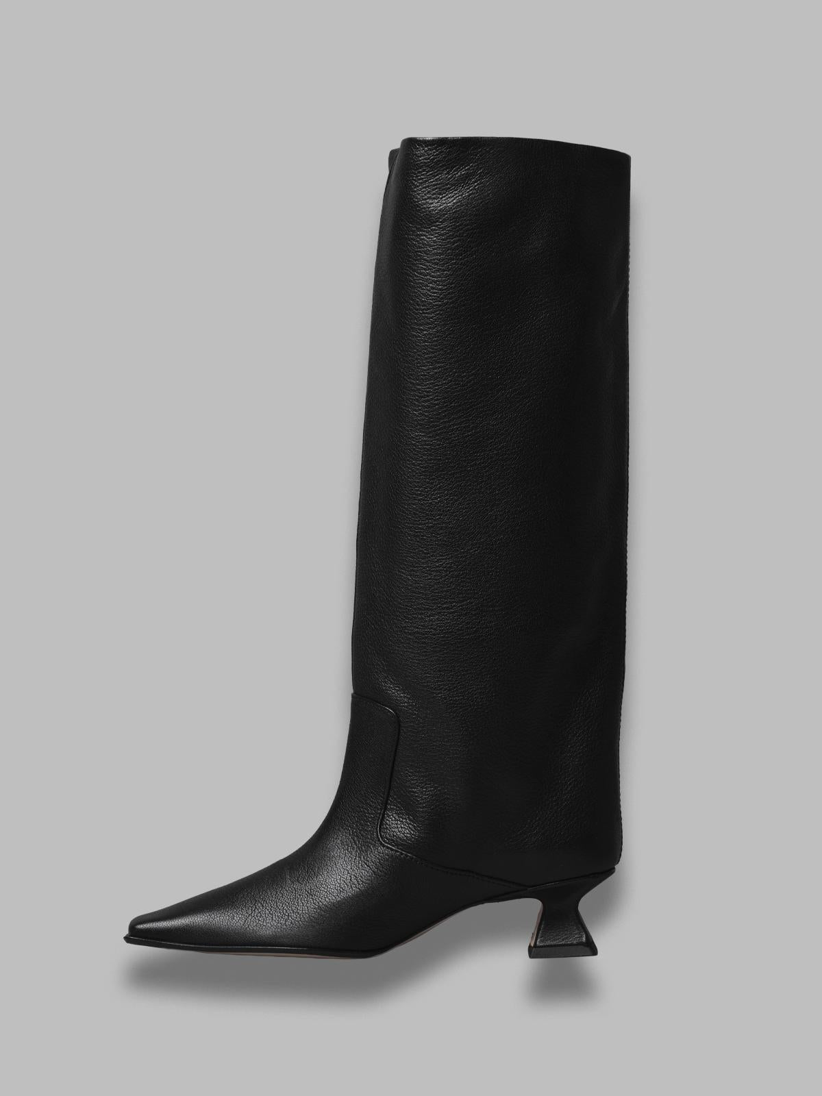 effie black tall boots MI_5871- BK MIISTA 
