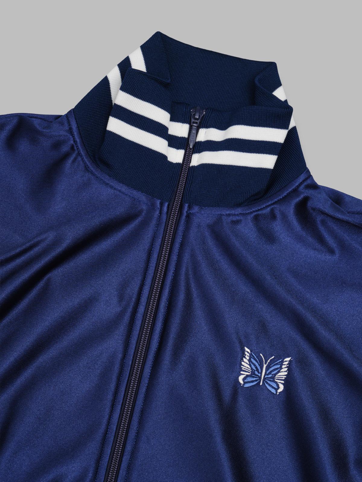 track jacket - tricot sateen SX217- NAVY NEEDLES 