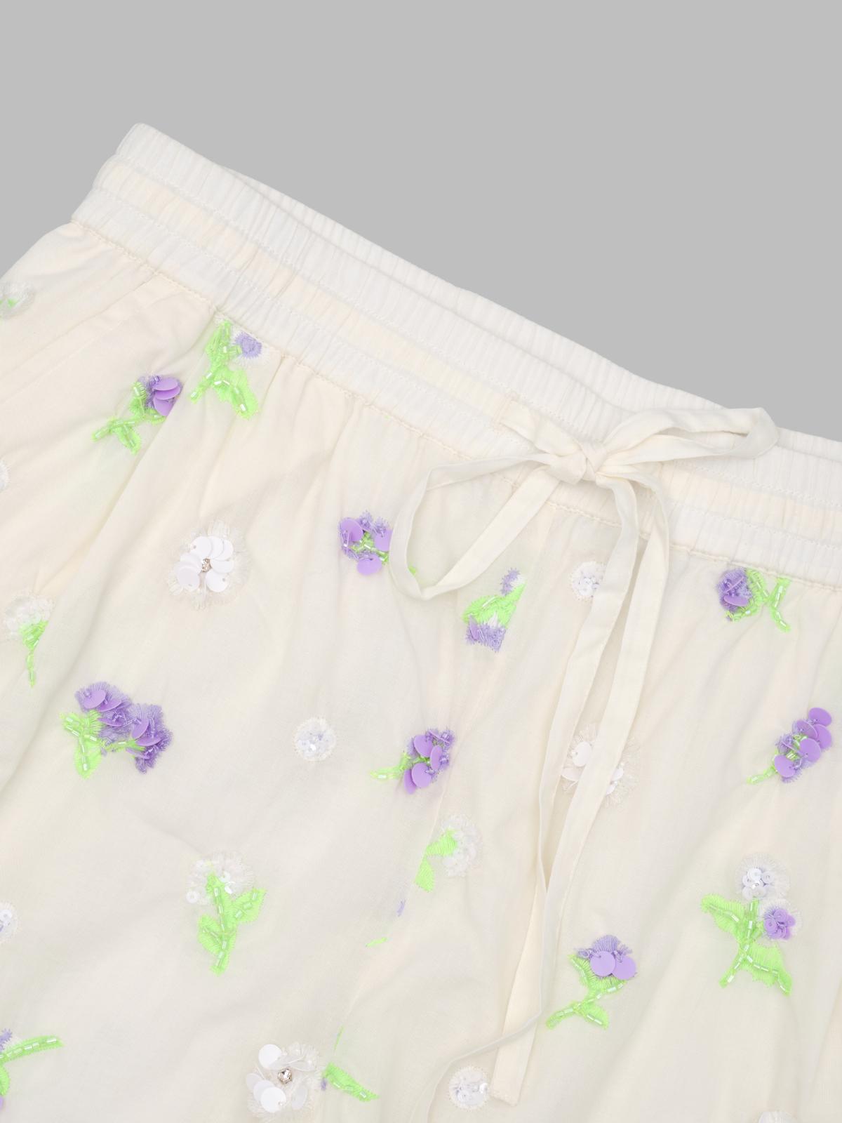 jelena embroidered mini shorts JELENA- J1OW ESSENTIEL ANTWERP 