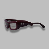 daryan sunglasses - carmesi acetate, amber lens - made in japan PT-6103- RD PORT TANGER 