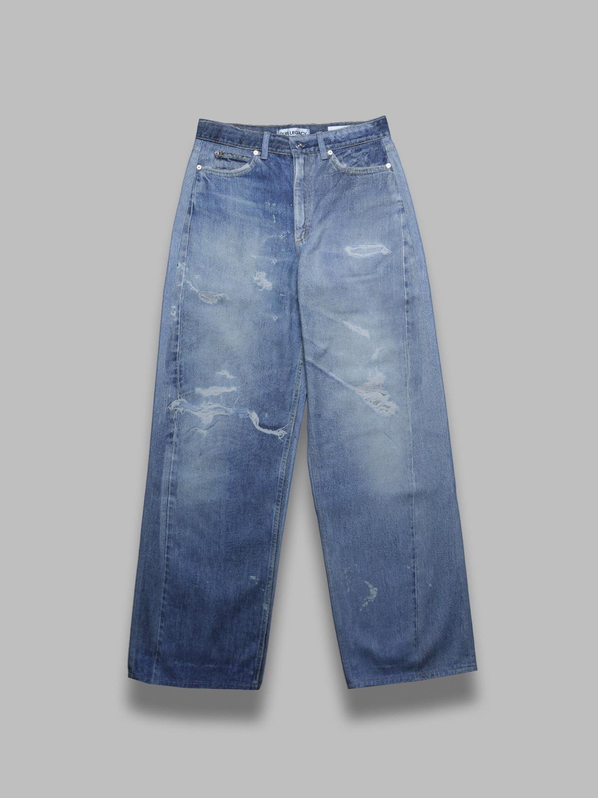 full cut - digital denim print - denim W4205TDD- BL OUR LEGACY 