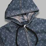 moon laser denim padded jacket MJA071BCDEN0002- BL05 MARINE SERRE 