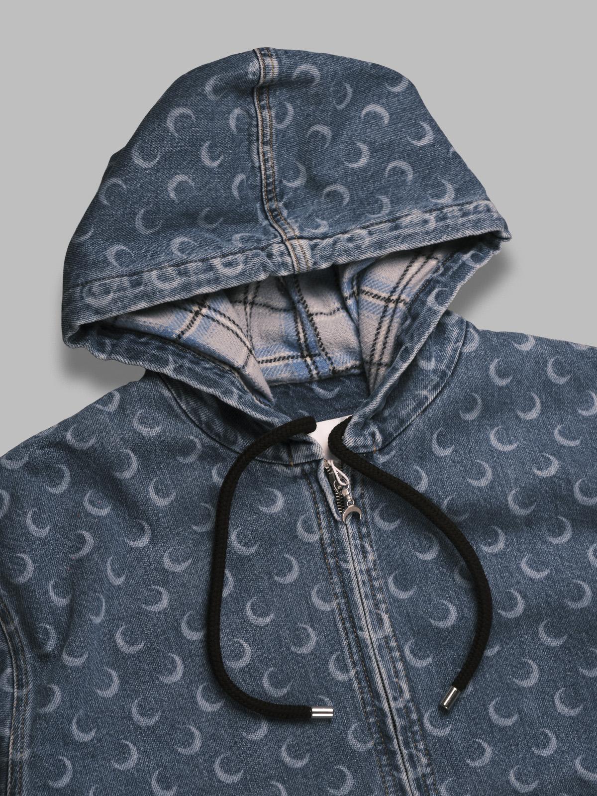 moon laser denim padded jacket MJA071BCDEN0002- BL05 MARINE SERRE 