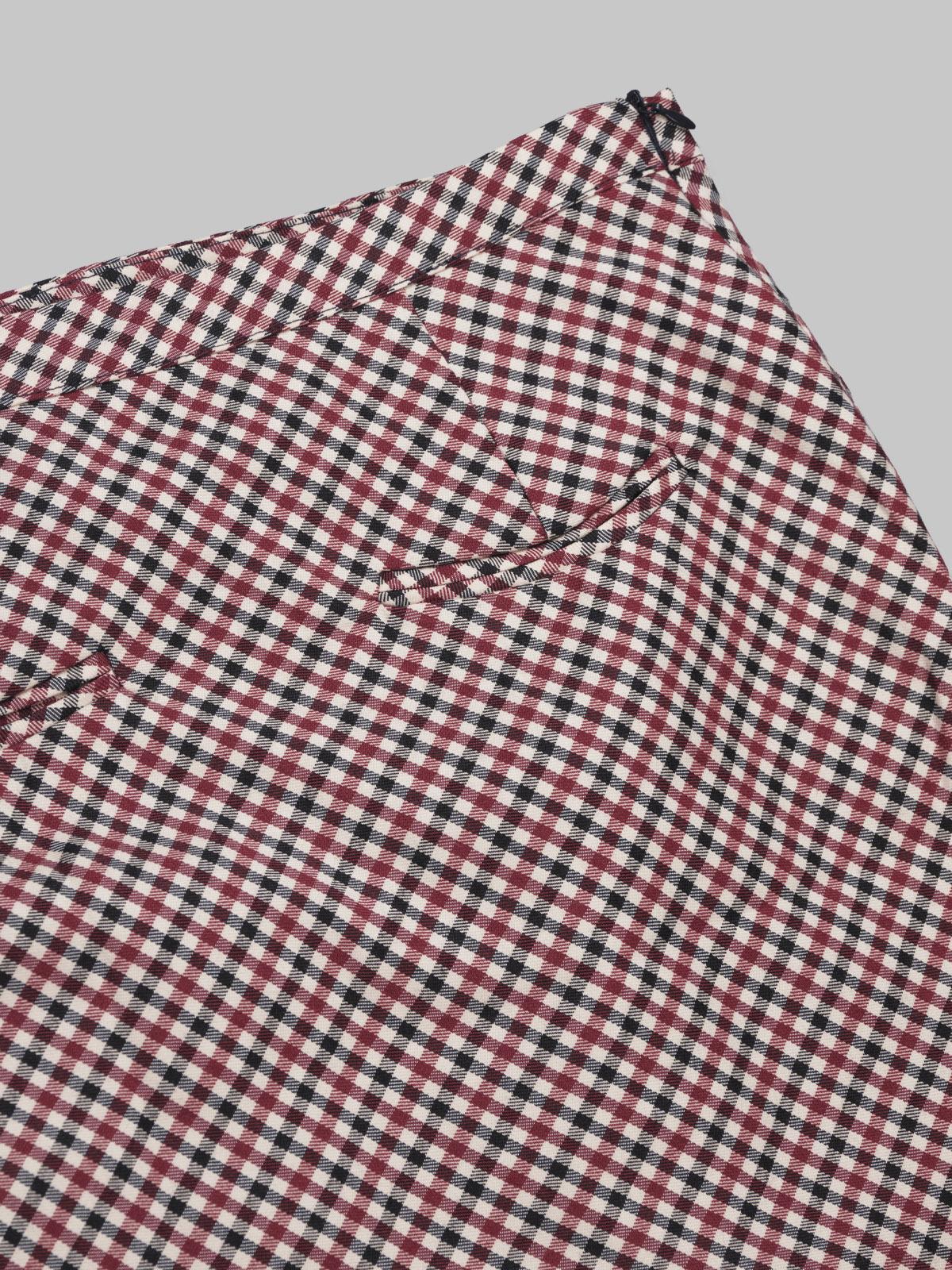 the marie heritage check mini skirt VOL2629- MULTI HOUSE OF SUNNY 