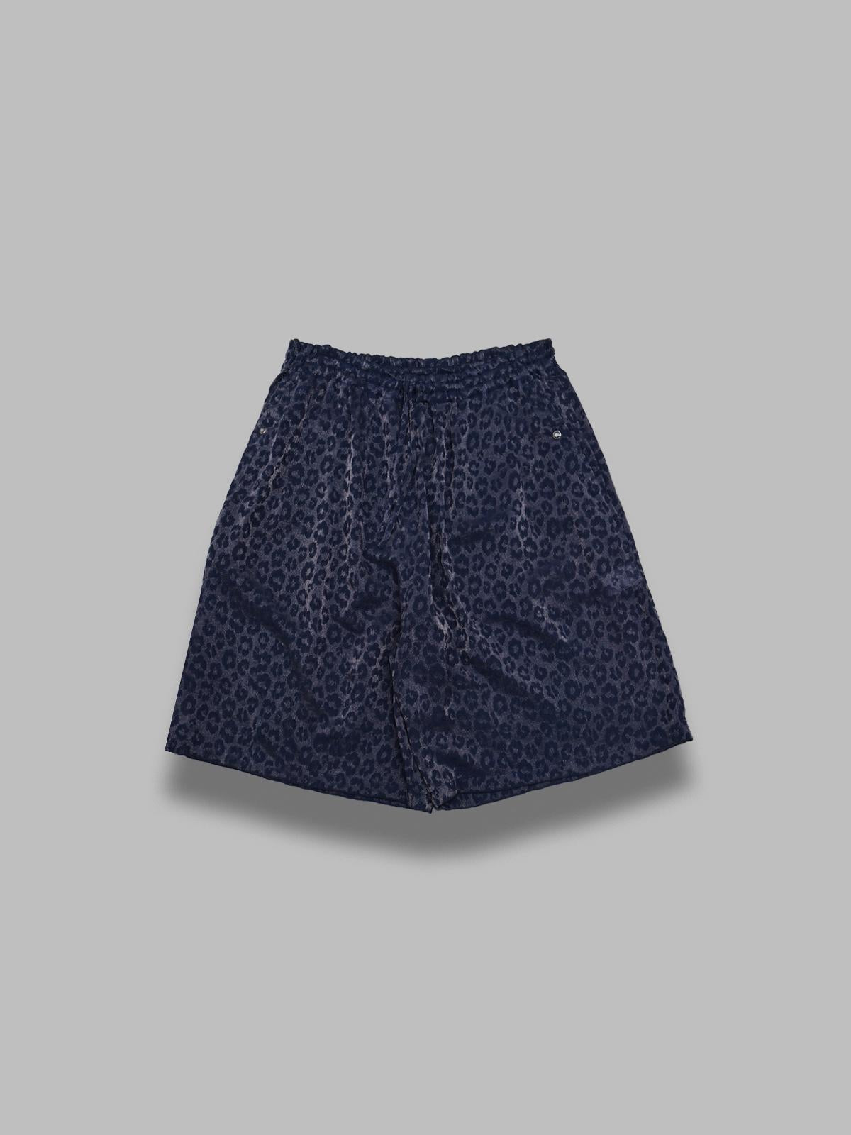 string cowboy h.d. short - rayon leopard jacquard SX276- NYBK NEEDLES 