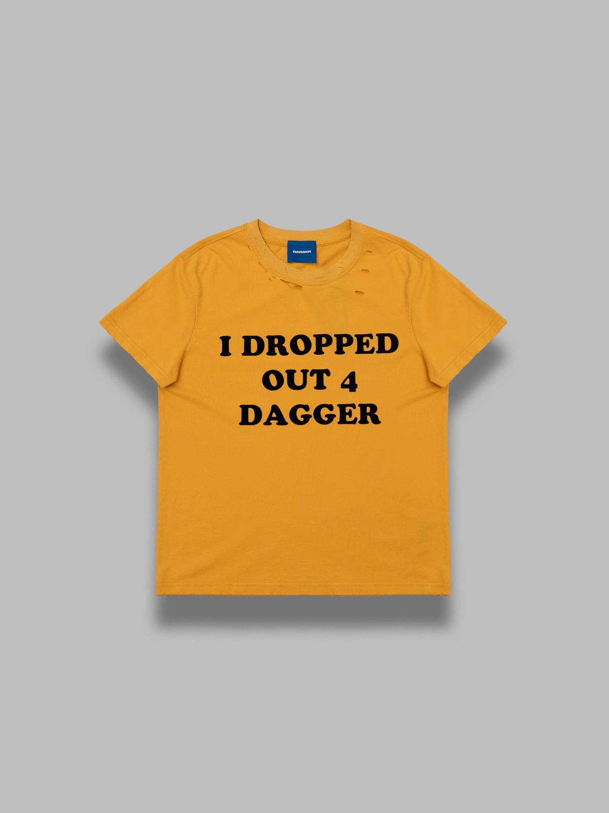 drop out shrunk ts 90006- YLW DAGGER 