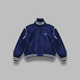 track jacket - tricot sateen SX217- NAVY NEEDLES 