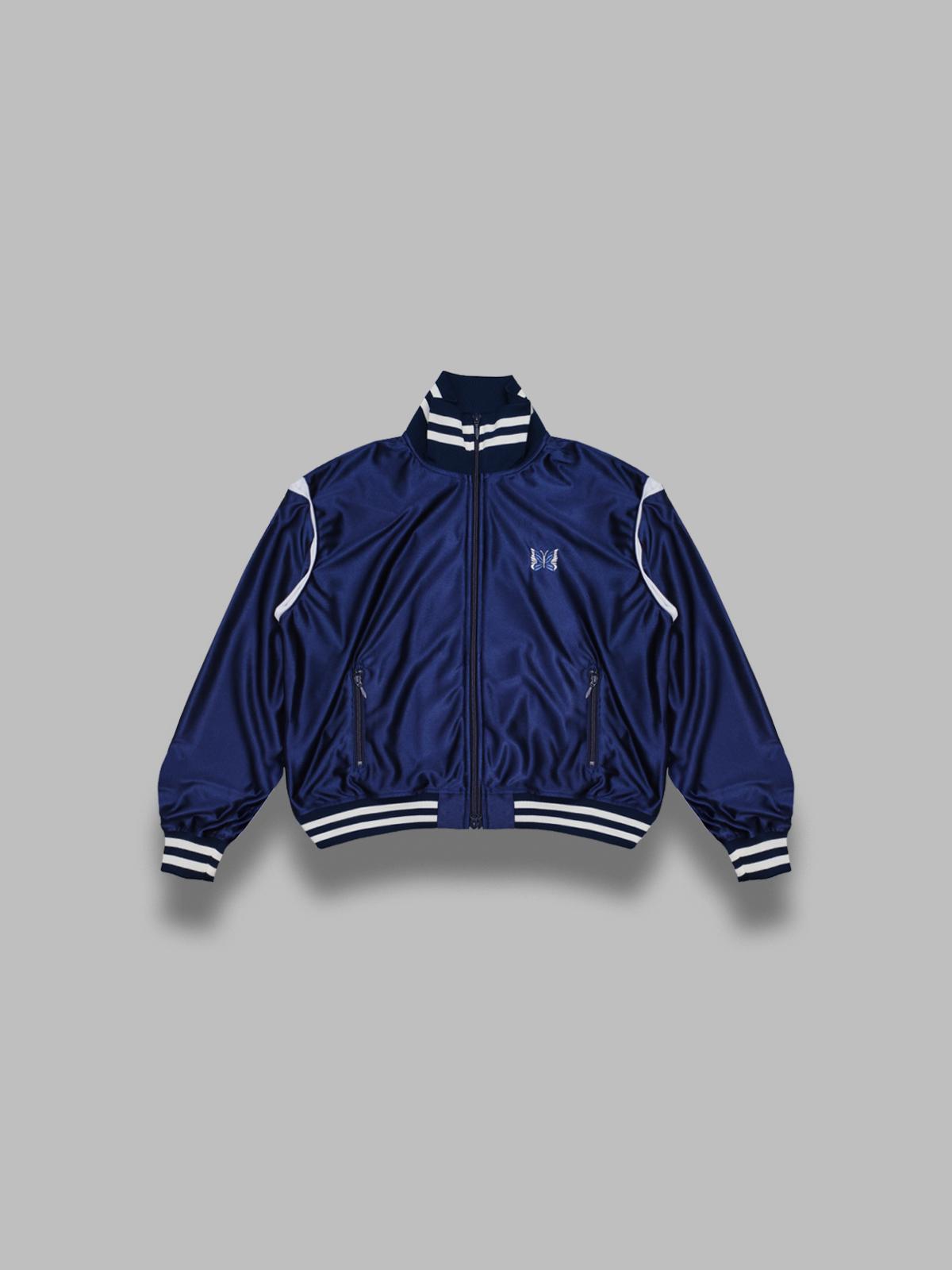 track jacket - tricot sateen SX217- NAVY NEEDLES 