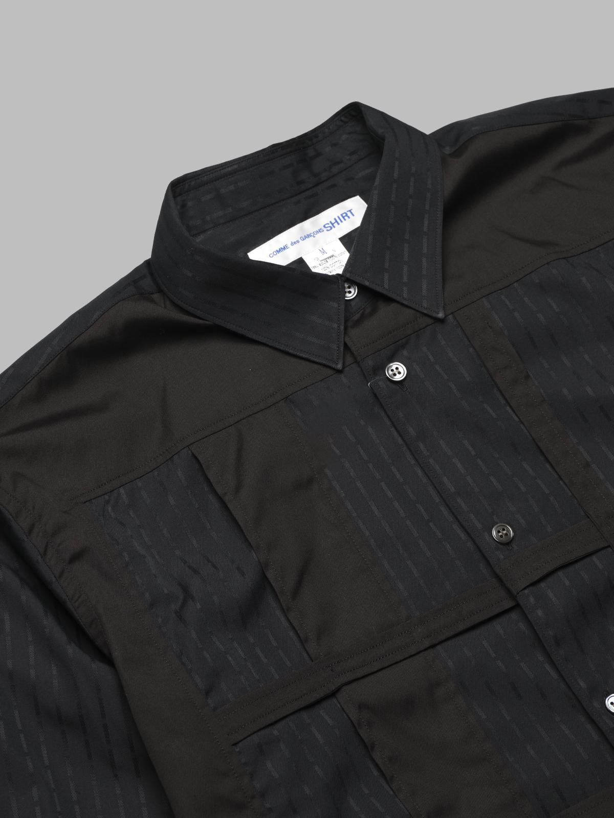 men's shirt woven FO-B025-S25- BK COMME DES GARÇONS SHIRT 