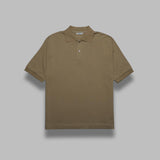 pima cotton heavy pique polo A25SP01SK- KHA AURALEE 