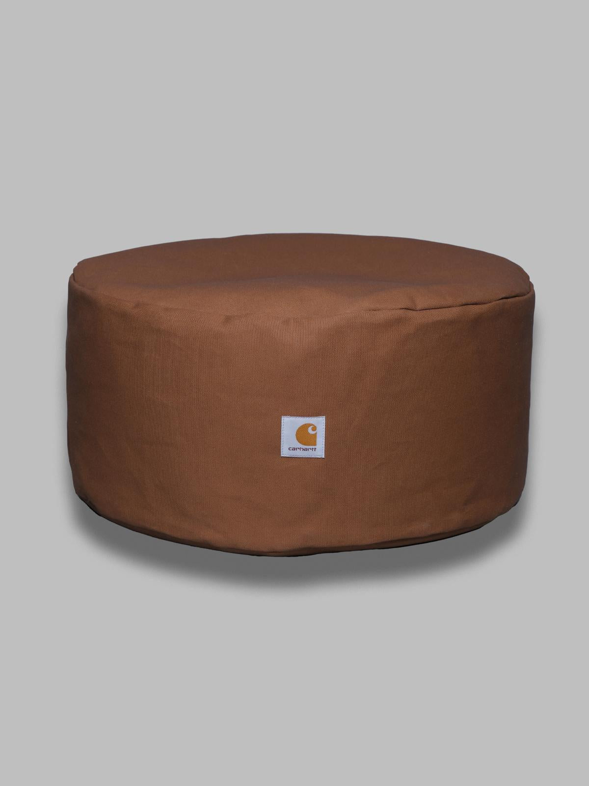 canvas pouf 100% cotton 'dearborn' canvas, 386 g/m² hamilton brown I034757- HZ CARHARTT WIP 
