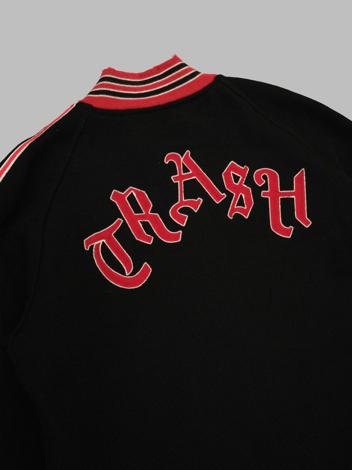 deconstructed lettered jacket RW168- BK NEEDLES 