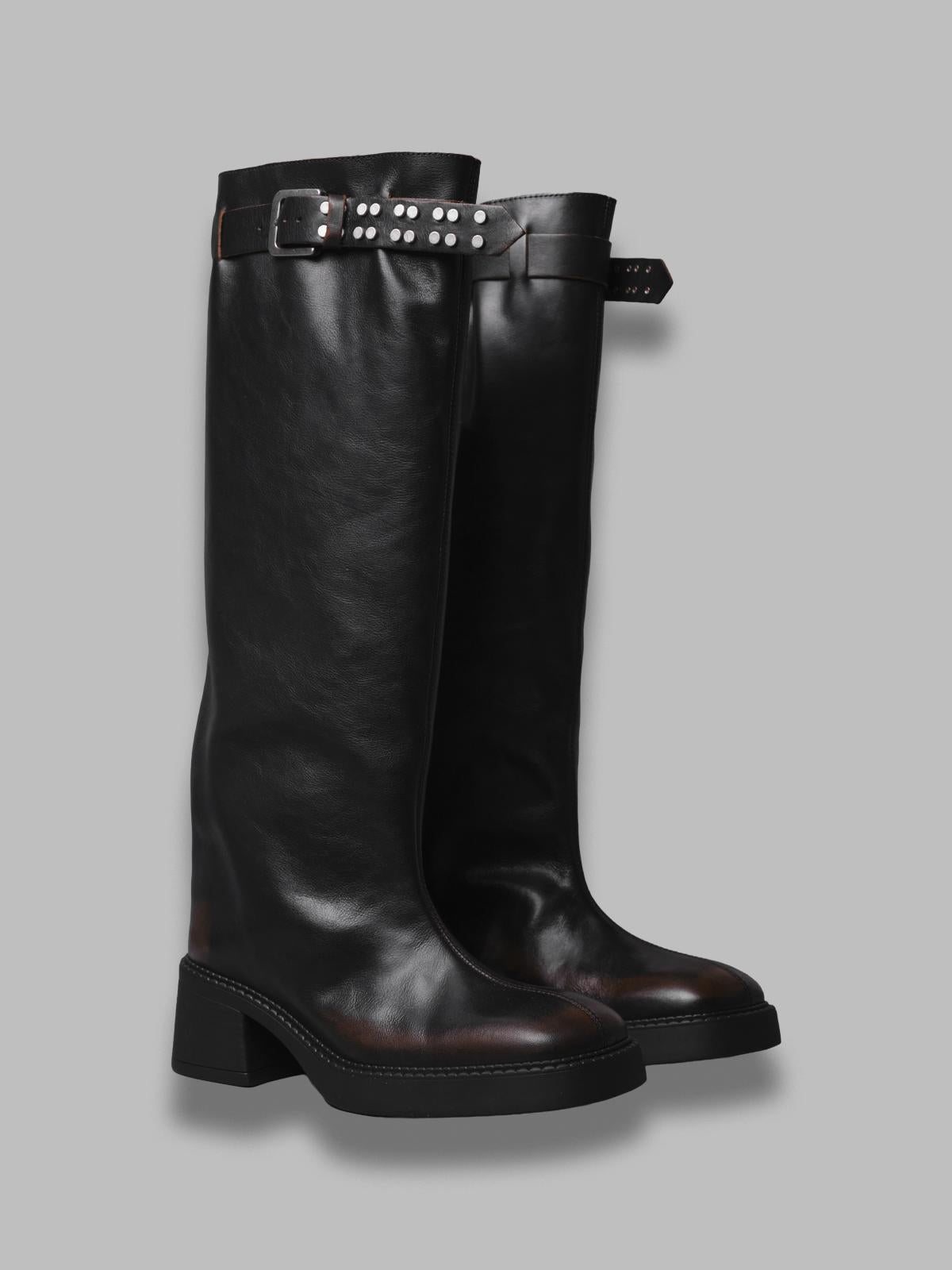 kristel brown tall boots E8_3995- BR MIISTA 