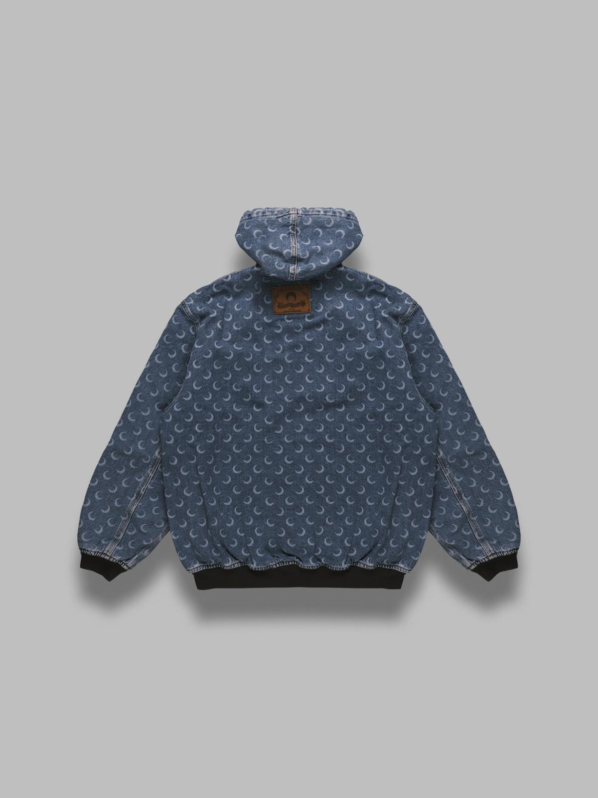moon laser denim padded jacket MJA071BCDEN0002- BL05 MARINE SERRE 
