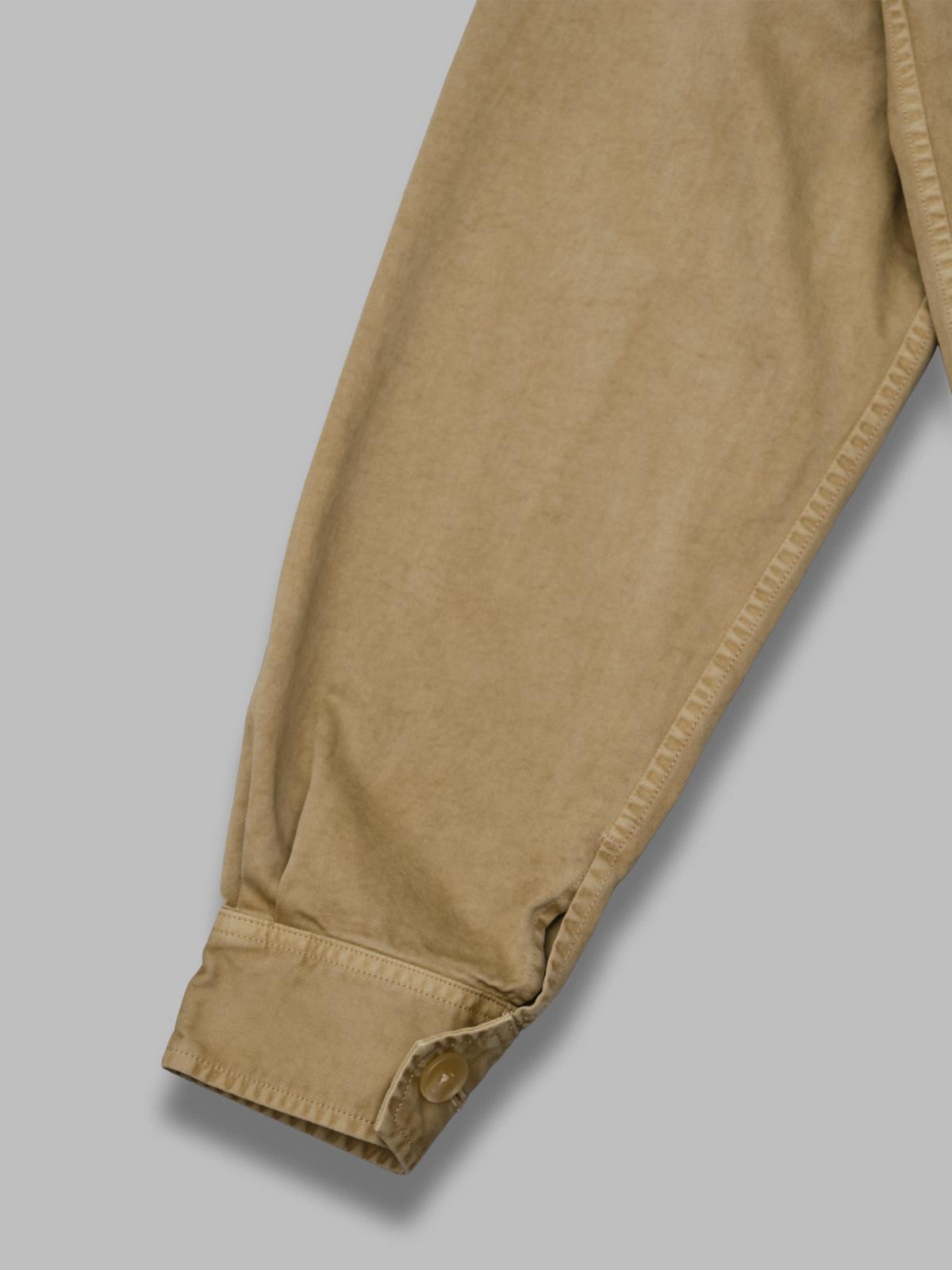 garment-dyed finx light chino blouson A26SB01LF- BG AURALEE 