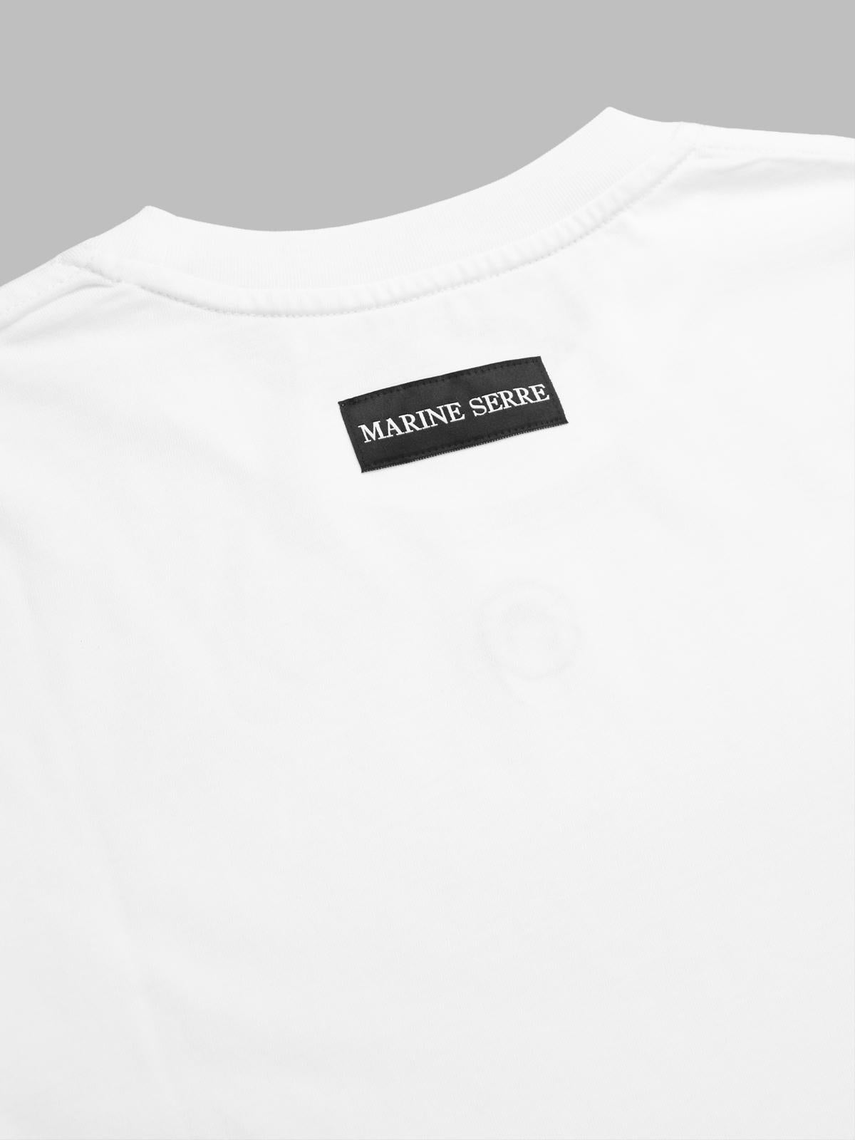 moon logo jersey ss t-shirt MTT077BCJER0009 WH10 MARINE SERRE 