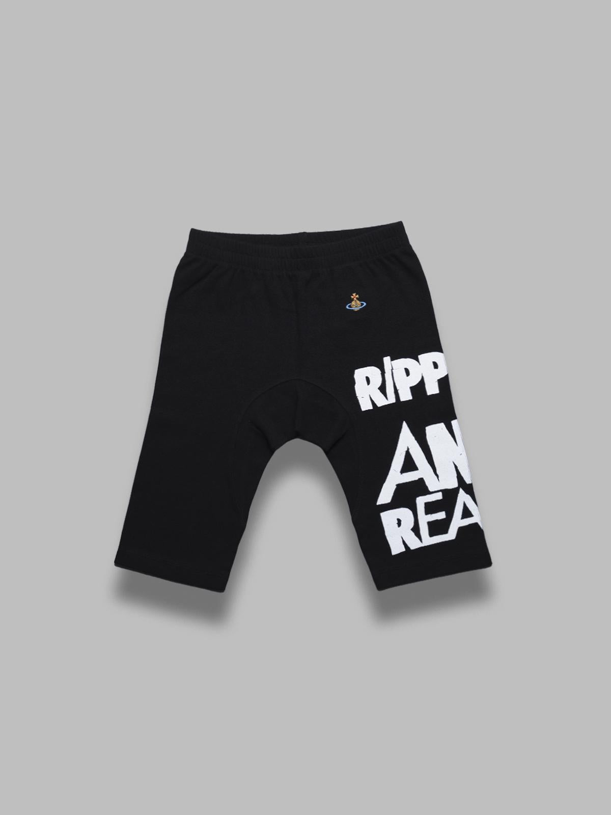 ripped & ready radler shorts - black 3J01000Y-J009C- N401 VIVIENNE WESTWOOD 
