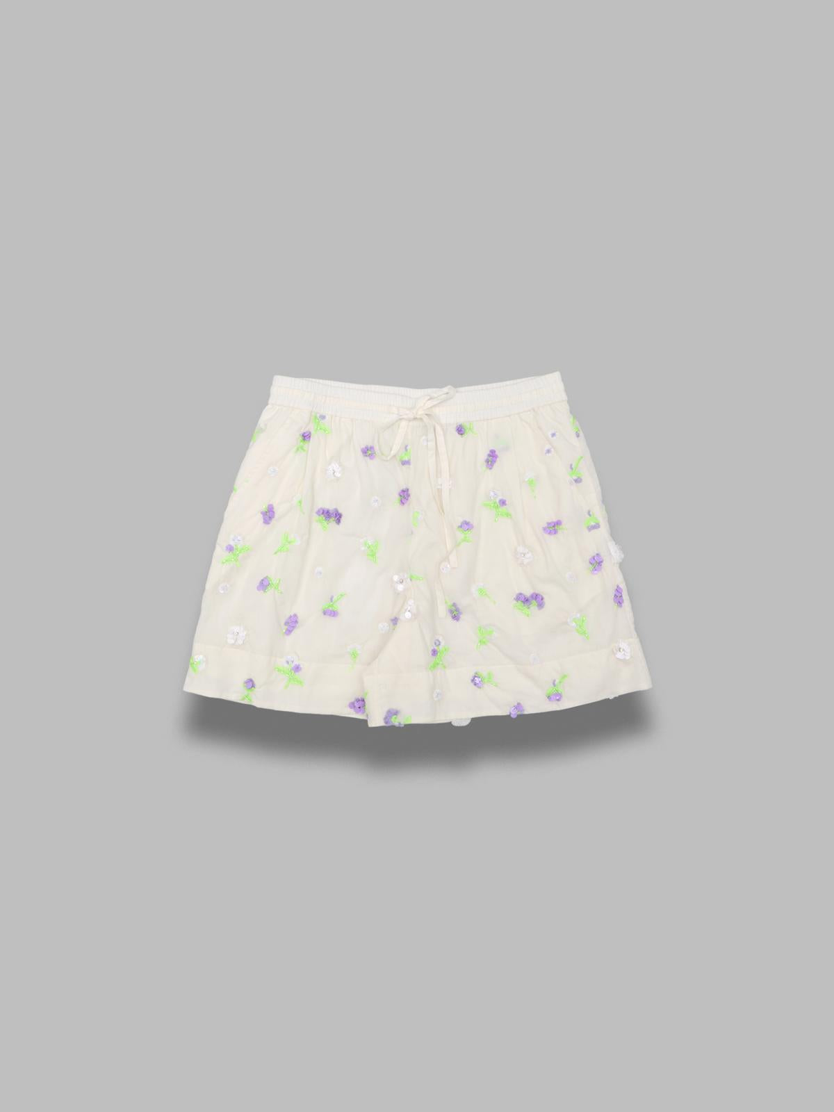 jelena embroidered mini shorts JELENA- J1OW ESSENTIEL ANTWERP 