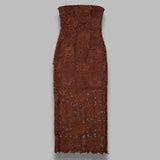 3d lace midi dress 1156242037-BCR1822- 2037 ROTATE 