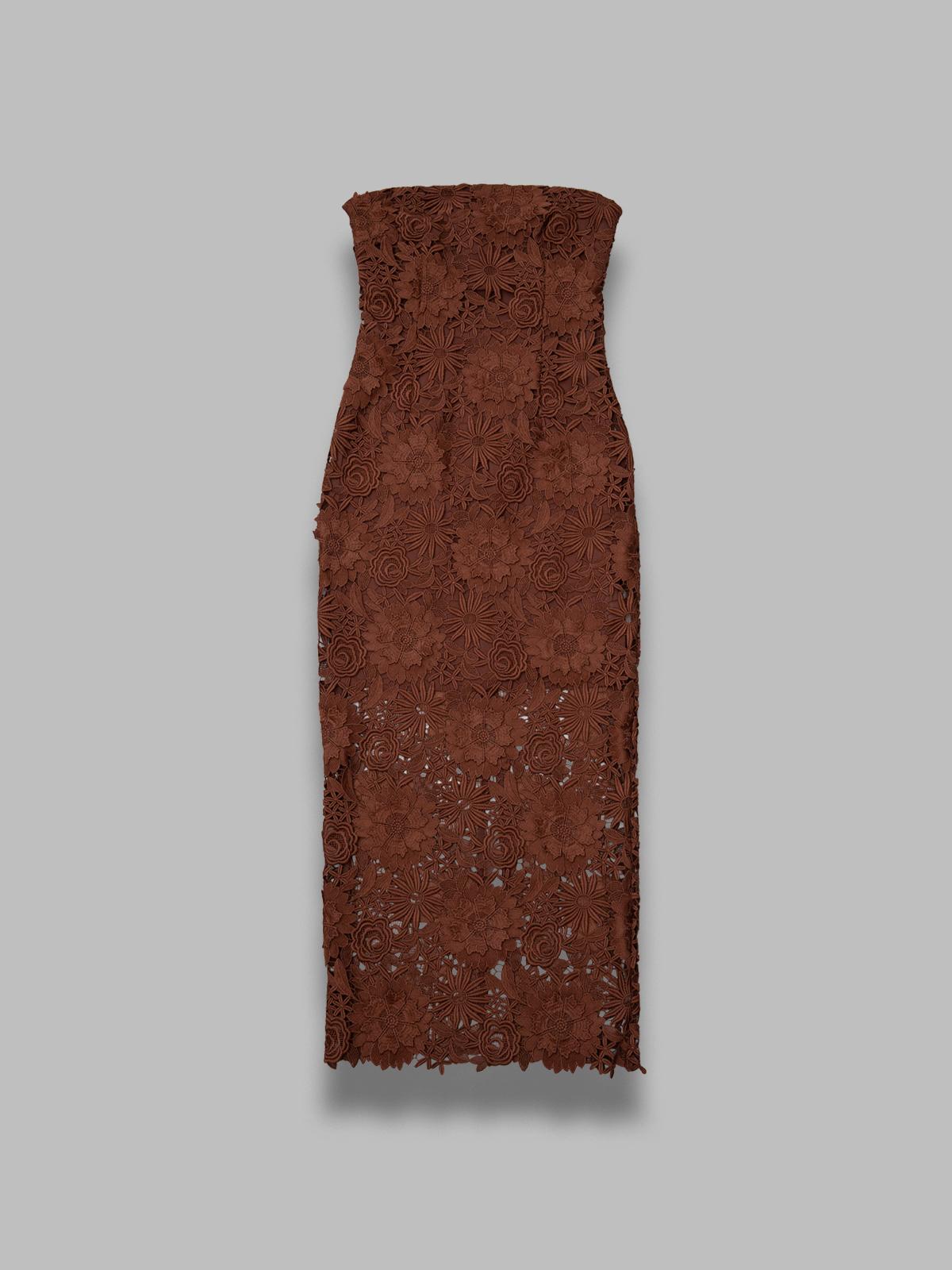 3d lace midi dress 1156242037-BCR1822- 2037 ROTATE 