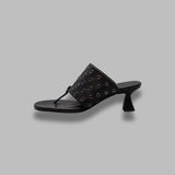 cedella black eyelets sandals E8-4095- BK MIISTA 