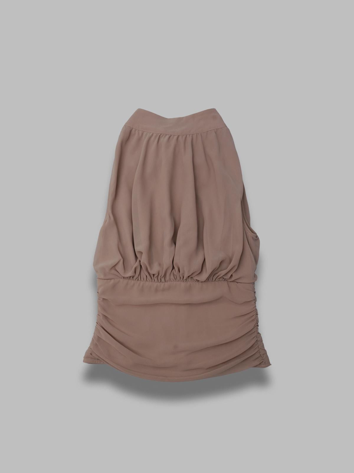chiffon ruched top 115518816-BCR1044- 816 ROTATE 