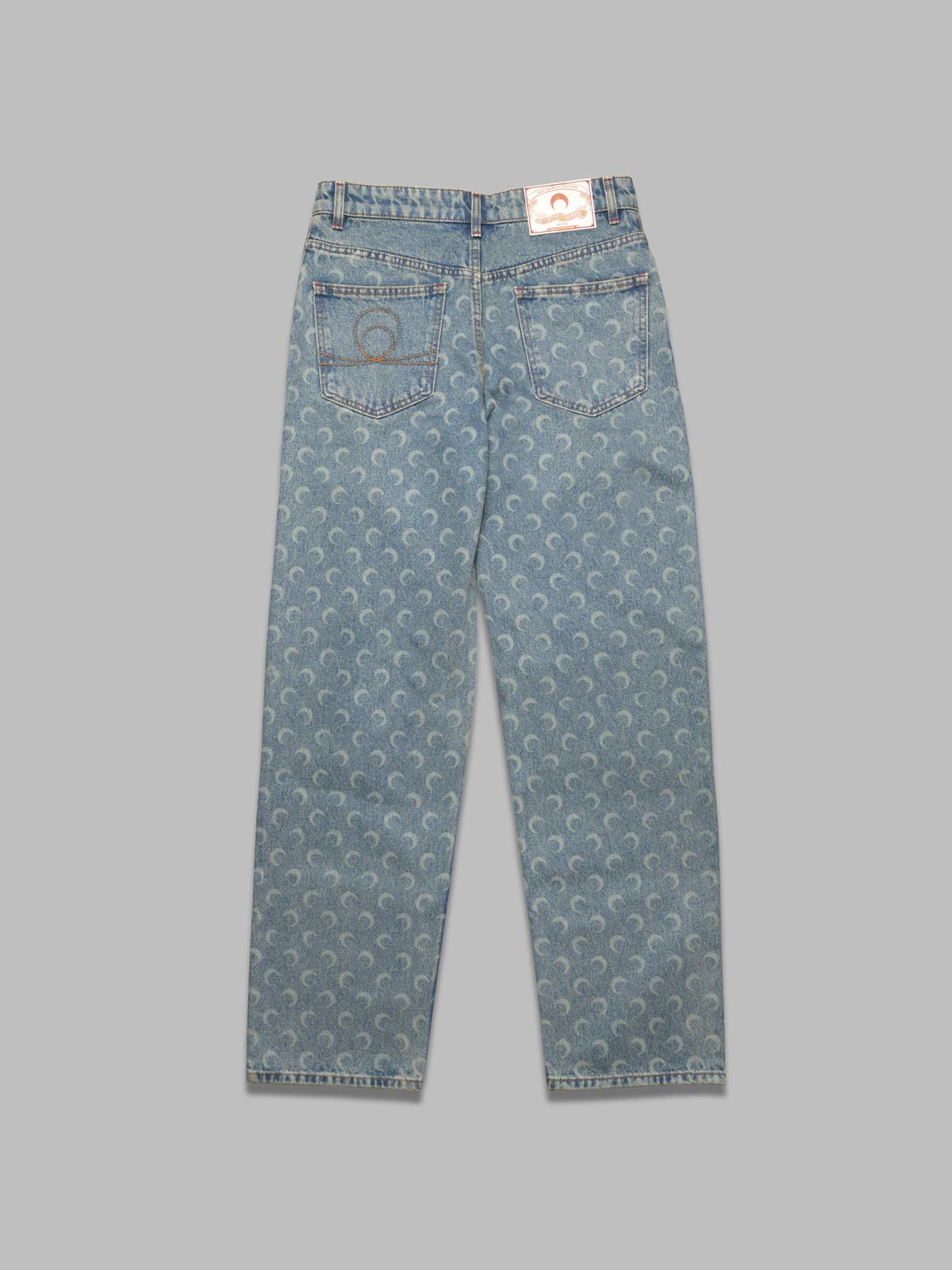 moon laser denim loose jeans MPA066A-CDEN0003- BG10 MARINE SERRE 