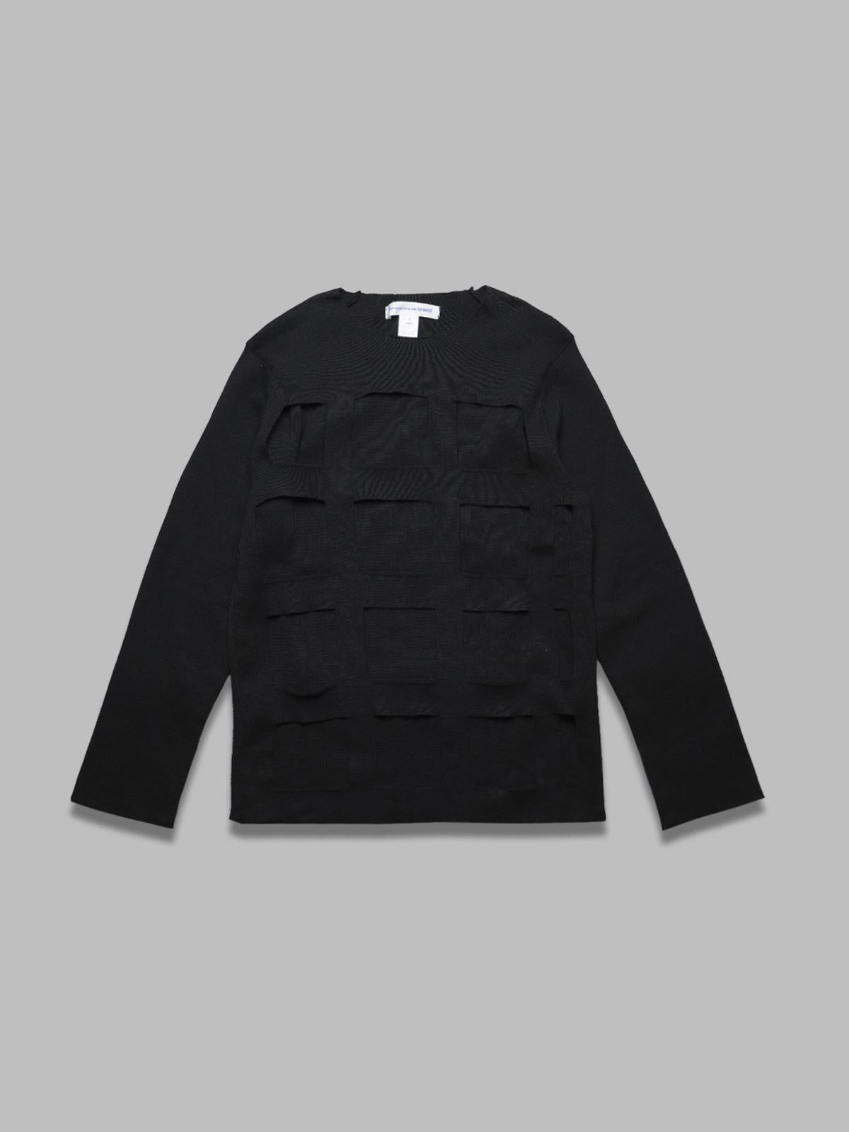 men's shirt knitted FO-N001-S25- BK COMME DES GARÇONS SHIRT 