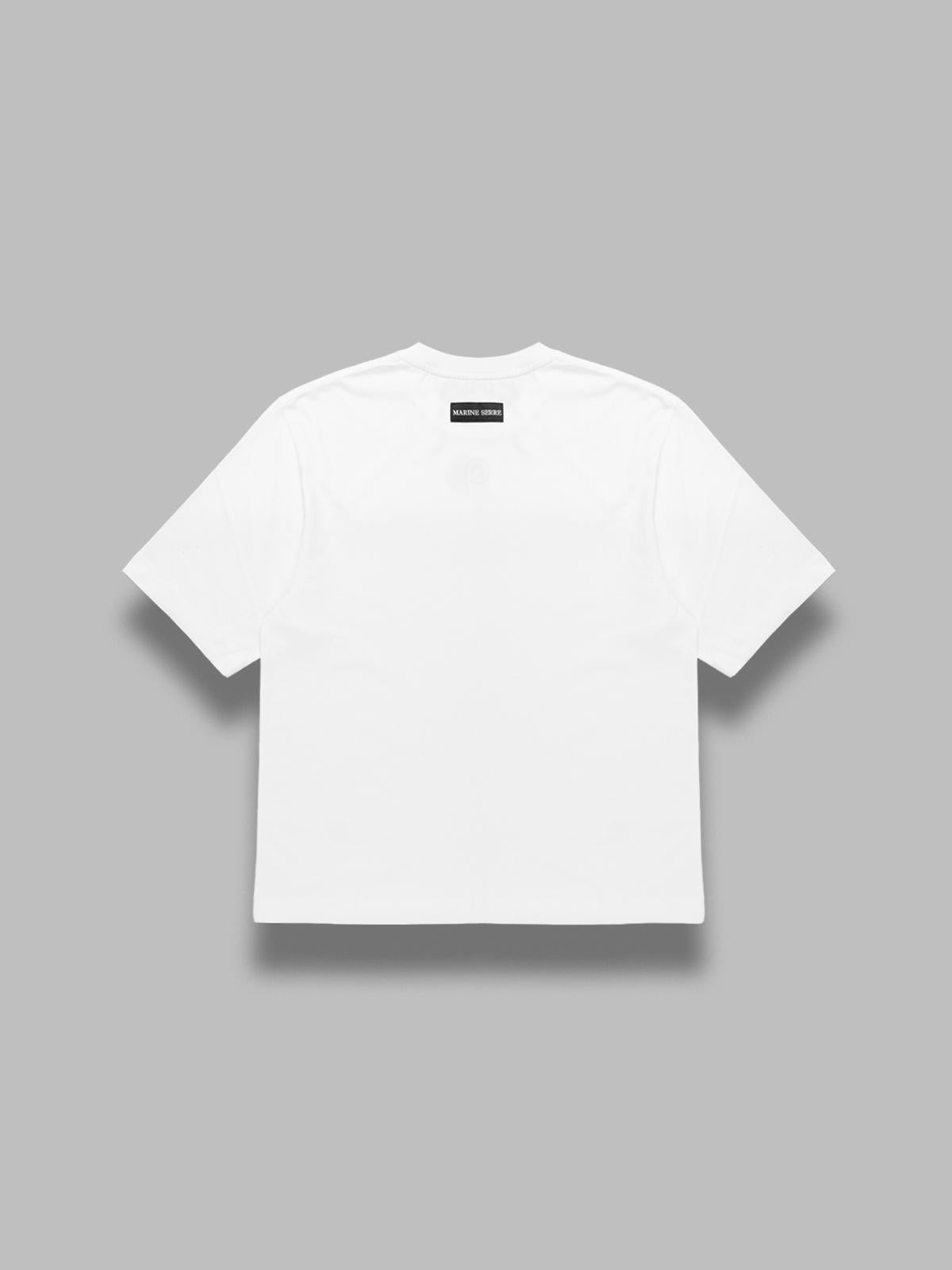 moon logo jersey ss t-shirt MTT077BCJER0009 WH10 MARINE SERRE 