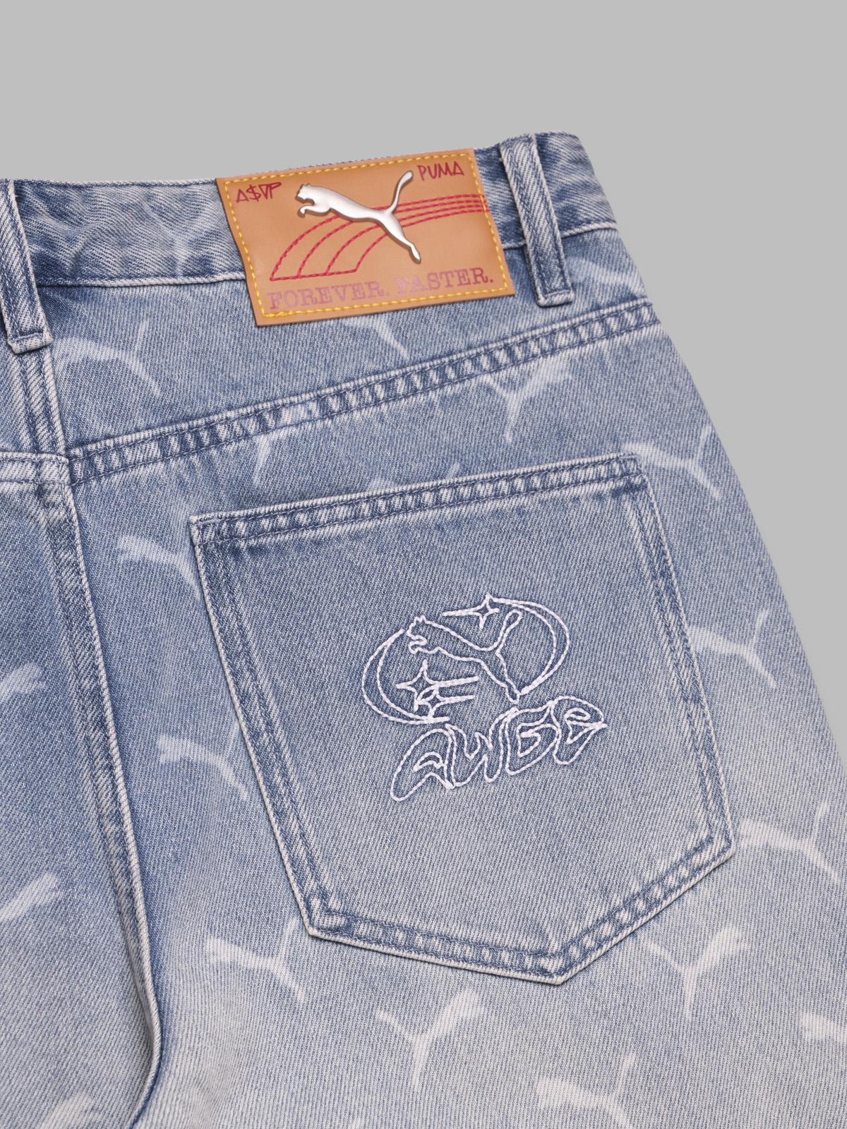 puma x asap rocky laser monogram denim 633428- 01 PUMA 