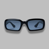 mektoub sunglasses - black acetate, rif blue lens - made in japan PT-6202- BK PORT TANGER 