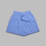 poplin pyjamas shorts - cornflower blue - 100% organic cotton - made in portugal