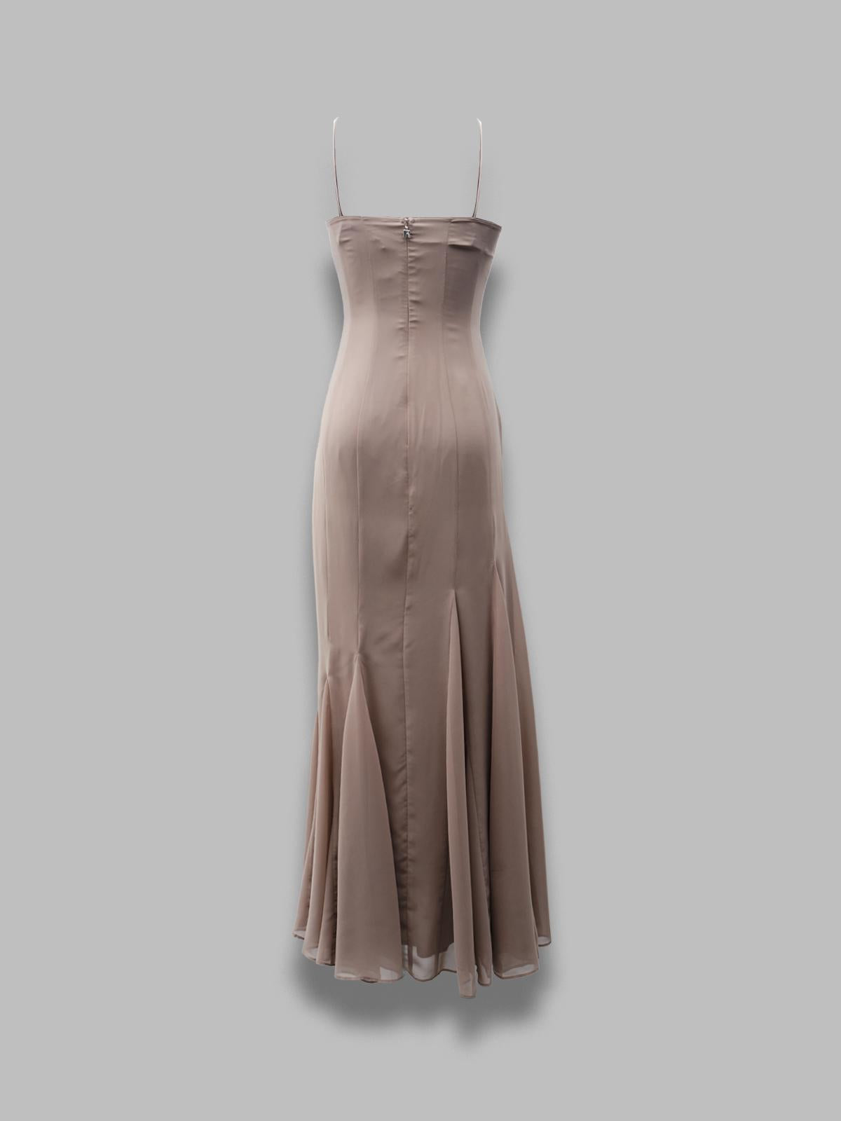 chiffon maxi strap dress 115519816-BCR1044- 816 ROTATE 