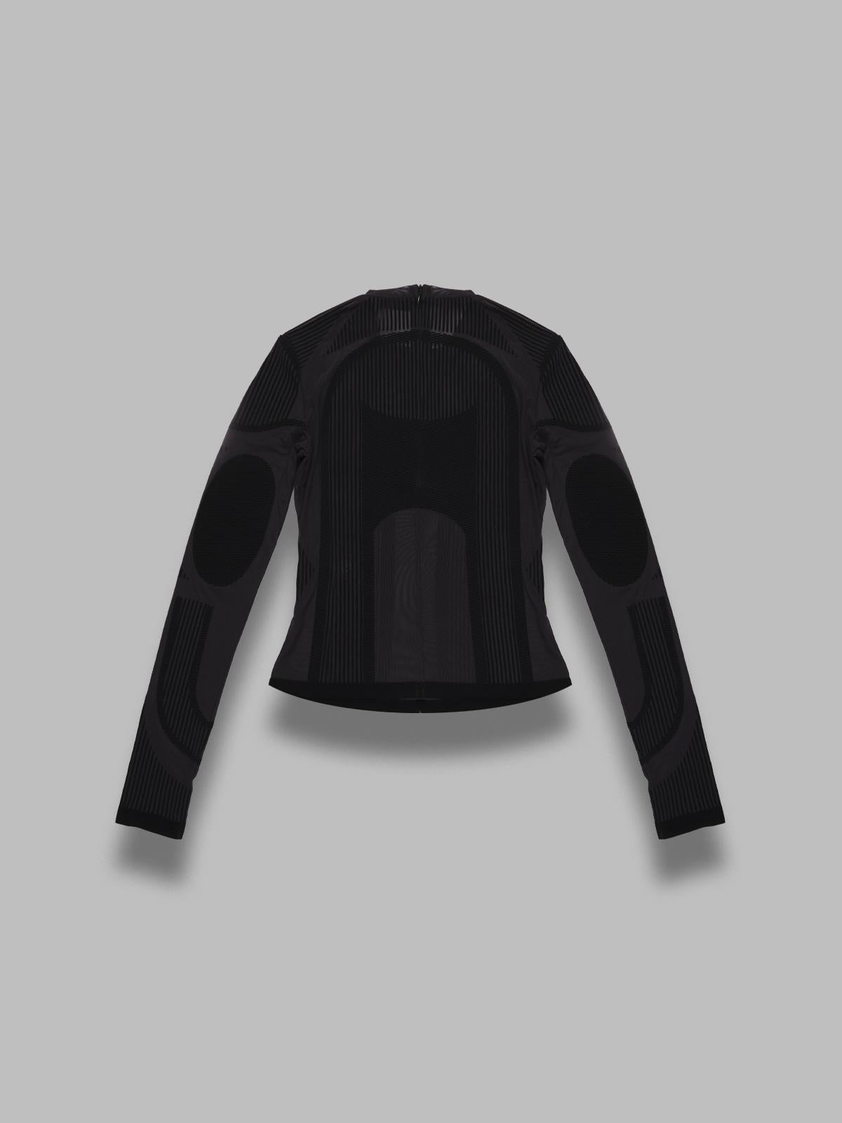 flock mesh sport longsleeve top 250W501- BK MISBHV 