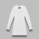 moon logo ribbed jersey ls mini dress WDR267ACJER0011- WH10 MARINE SERRE 