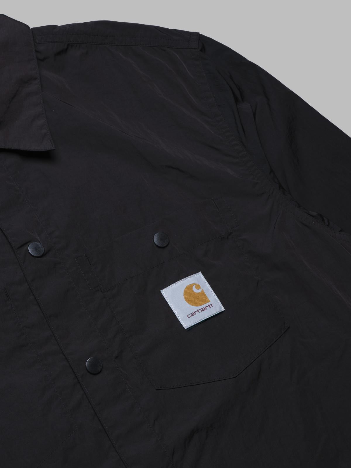 canby shirt jac nylon taffeta, 2.5 oz black / white I035243- 0D2 CARHARTT WIP 
