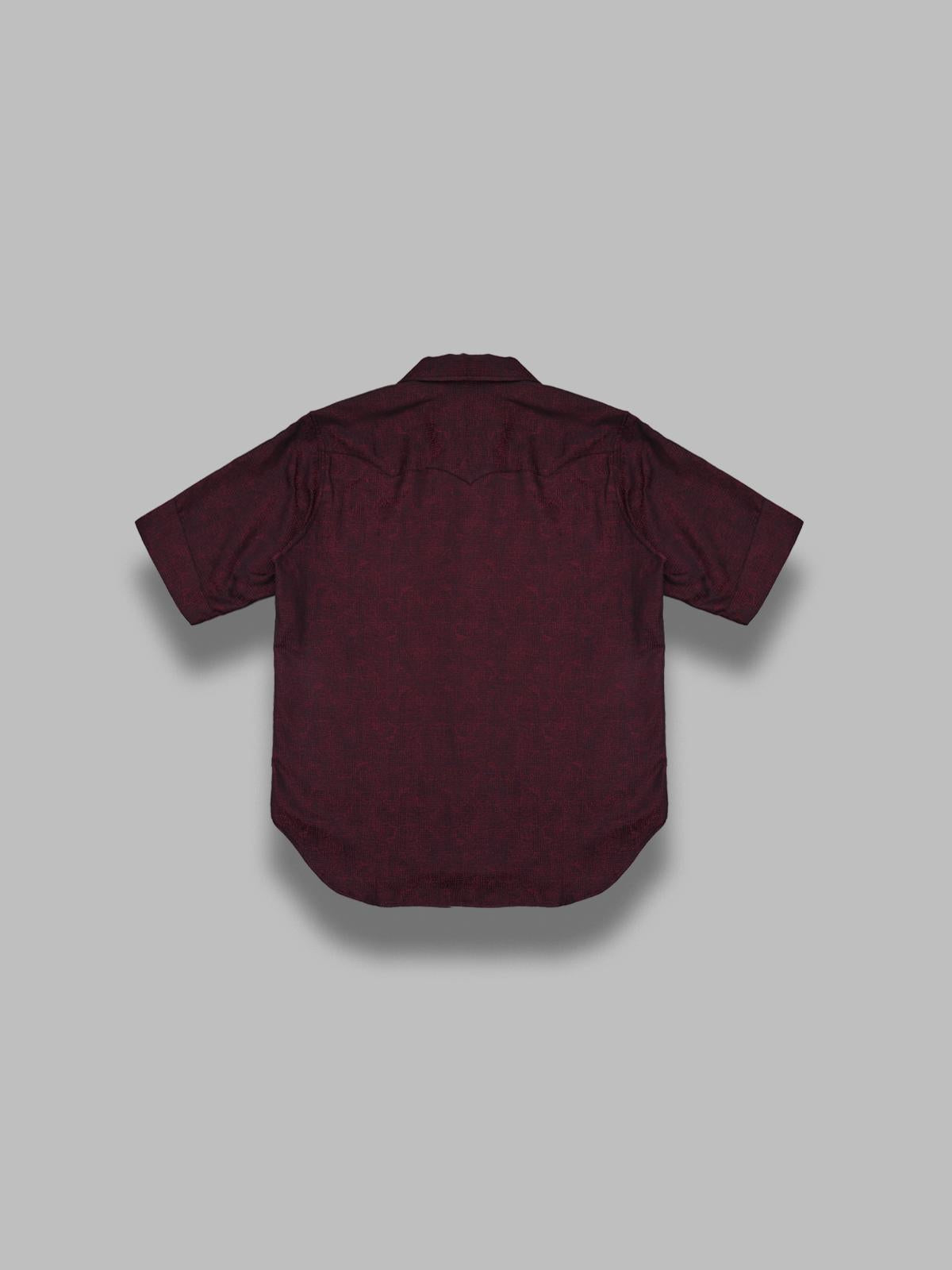 s/s westerm shirt - micro shadow plaid SX271- BGDY NEEDLES 