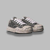 hank /original sole bleaching and washing textile low-top A15FW731- GRY MAISON MIHARA YASUHIRO 