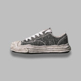 hank /original sole bleaching and washing textile low-top A15FW731- GRY MAISON MIHARA YASUHIRO 