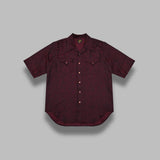 s/s westerm shirt - micro shadow plaid SX271- BGDY NEEDLES 