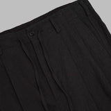 hollywood top trousers - slub cloth SX106- BLACK NEEDLES 
